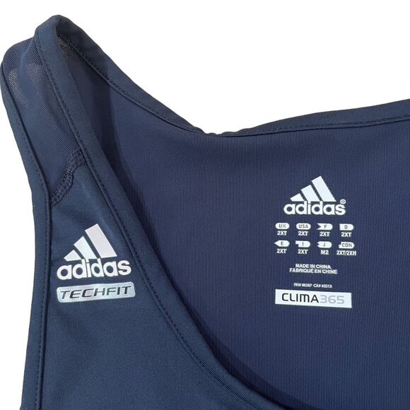 Adidas Techfit Clima365 Padded Compression Tank Top Men's Size 2XLT Football - Picture 2 of 5